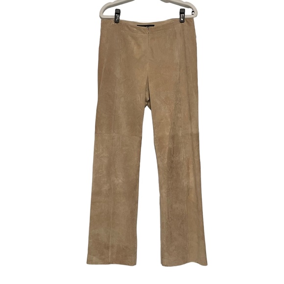 Yansi Fugel Suede Leather Pants Size‎ 8 - Picture 1 of 5